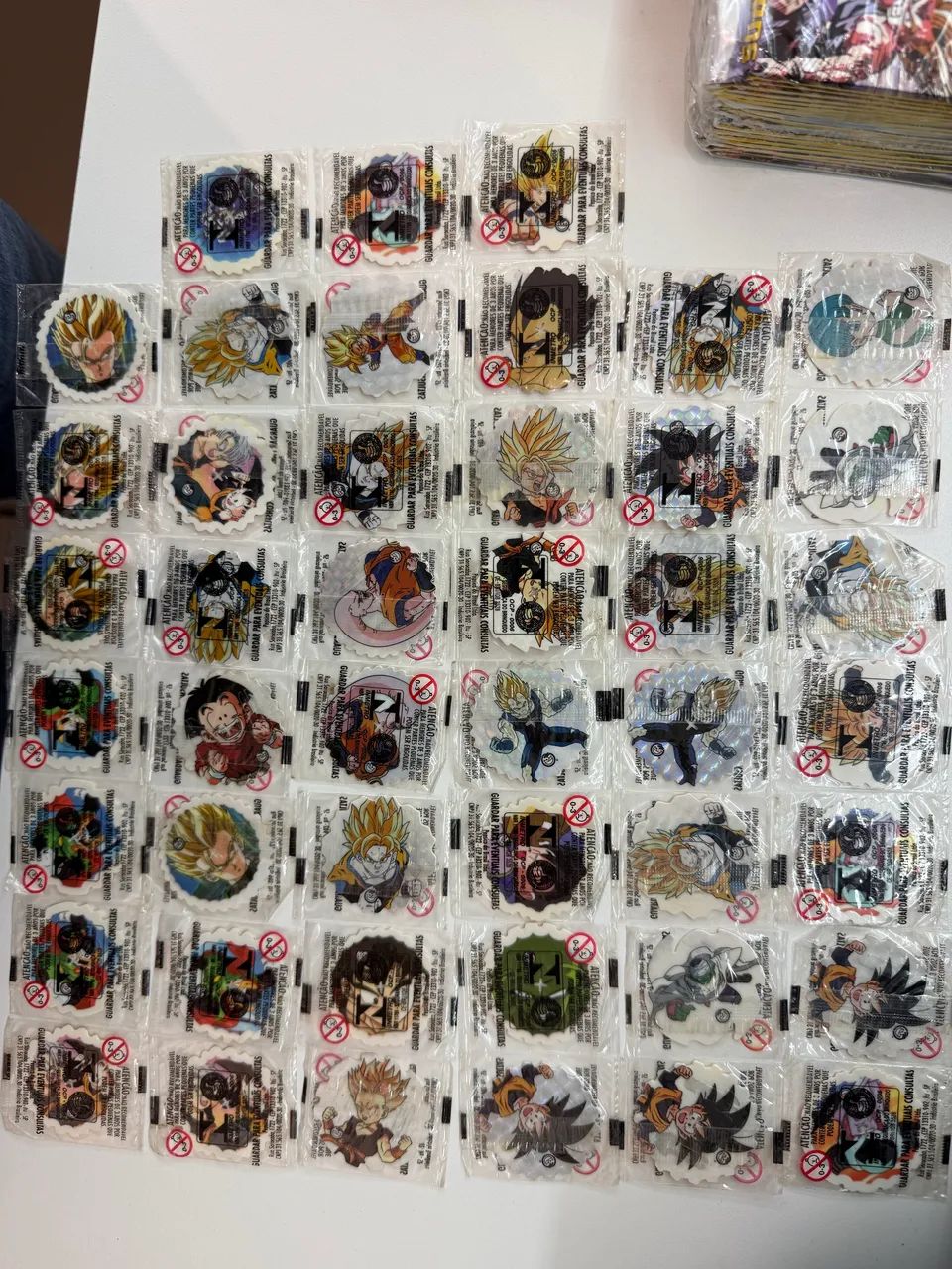 Coleção Dragon Ball Z Spinners Elma Chips Completa Lacrada 60 