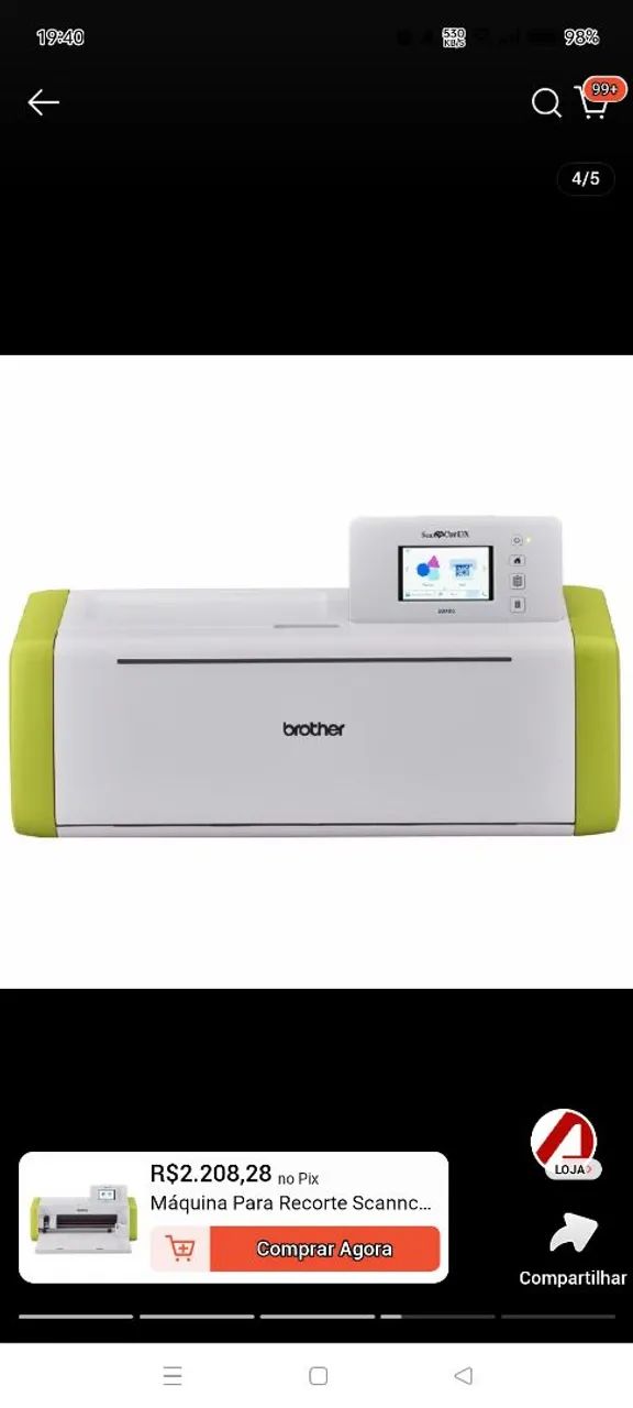Máquina para recorte brother