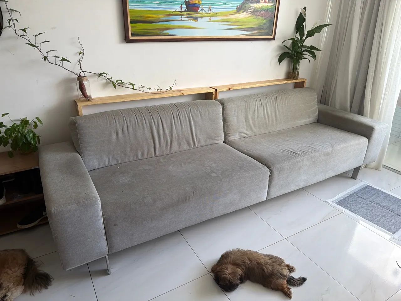 Sofá 2.80 em linho - Foto 3