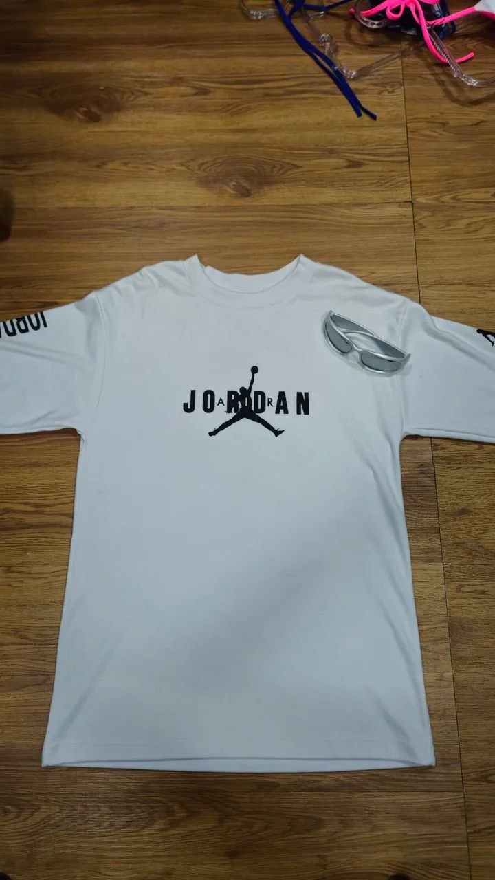 Camiseta Oversized Jordan Branca - Foto 2