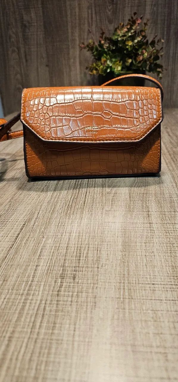 BOLSA AREZZO CROCO MARROM ( ORIGINAL ) - Foto 2