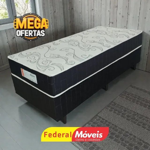 Cama Box Solteiro 88x188cm Base e Colchão ENTRE EM CONTATO 