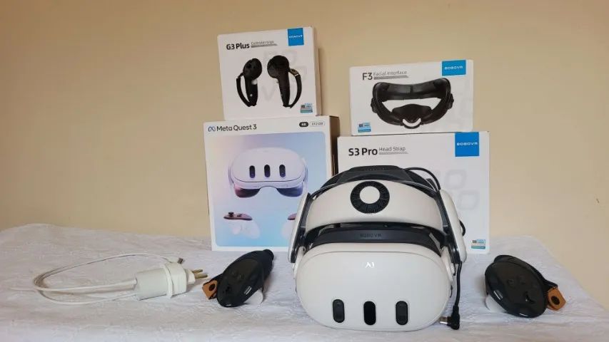 Meta Quest 3 512GB Novo + KIT de Acessórios BoboVR - Consoles de