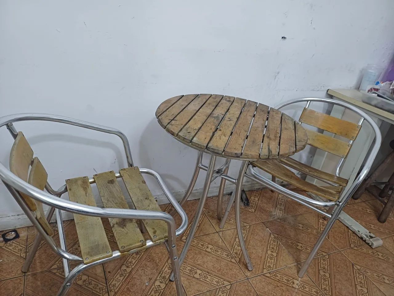 Conjunto mesa e cadeira jardim varanda praia - Foto 5
