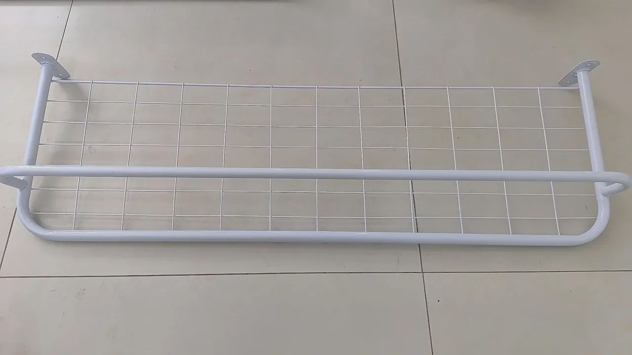 Cabide arara de parede com tela e pingente 120 x 40mm