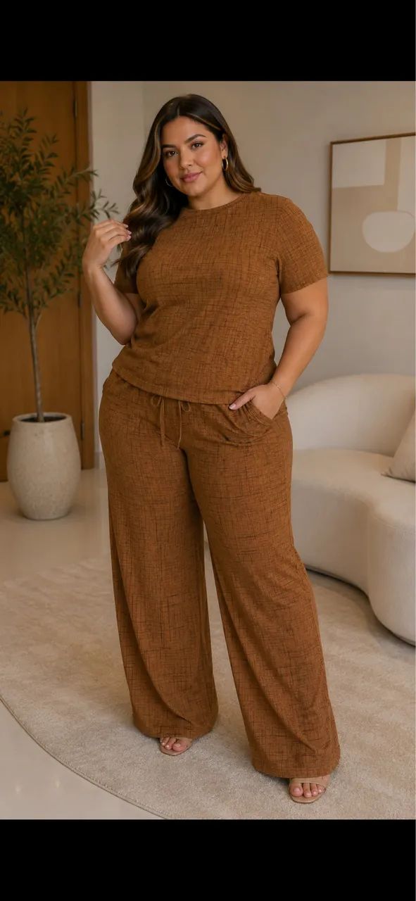 Conjunto, calça + blusa 