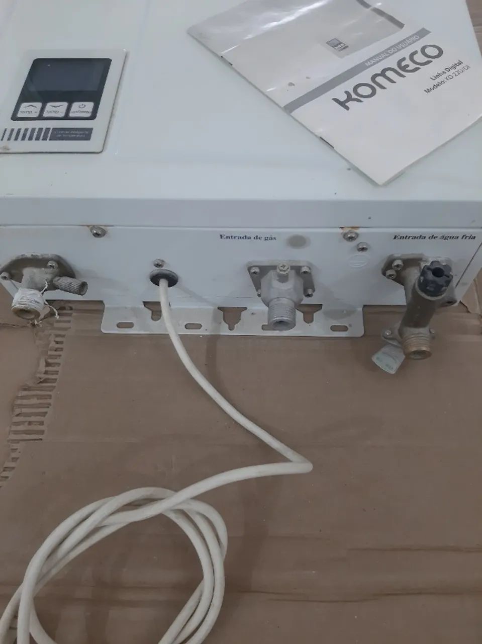 Aquecedor de passagem GLP Komeco 22 litros eletrônico - Foto 2