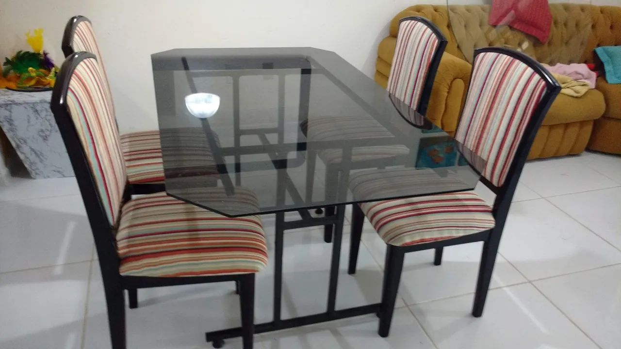 Mesa vidro fumê - Foto 2