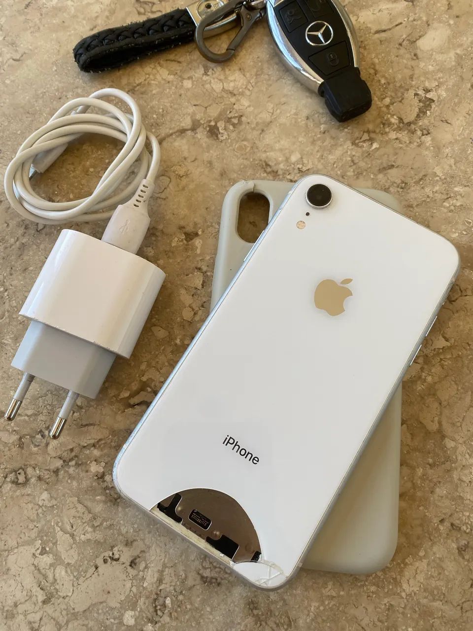 IPHONE XR 64GB BRANCO PÉROLA TUDO FUNCIONANDO  - Foto 4