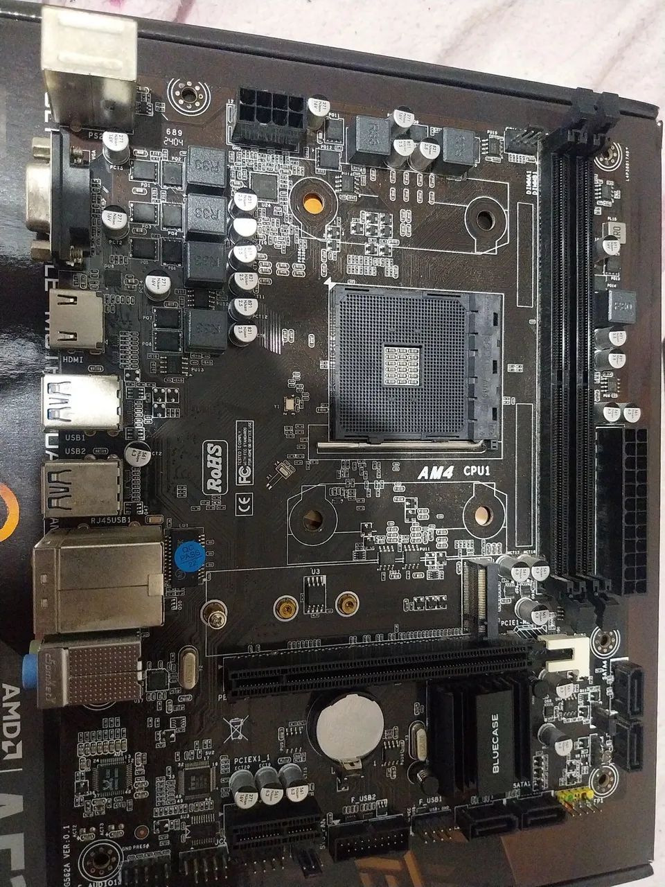 Placa Mãe a520m bluecase Am4 - Foto 2