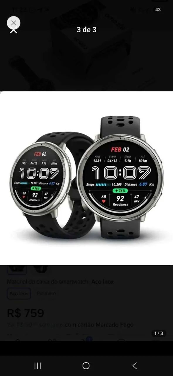 Relogio amazfit active 2  - Foto 3