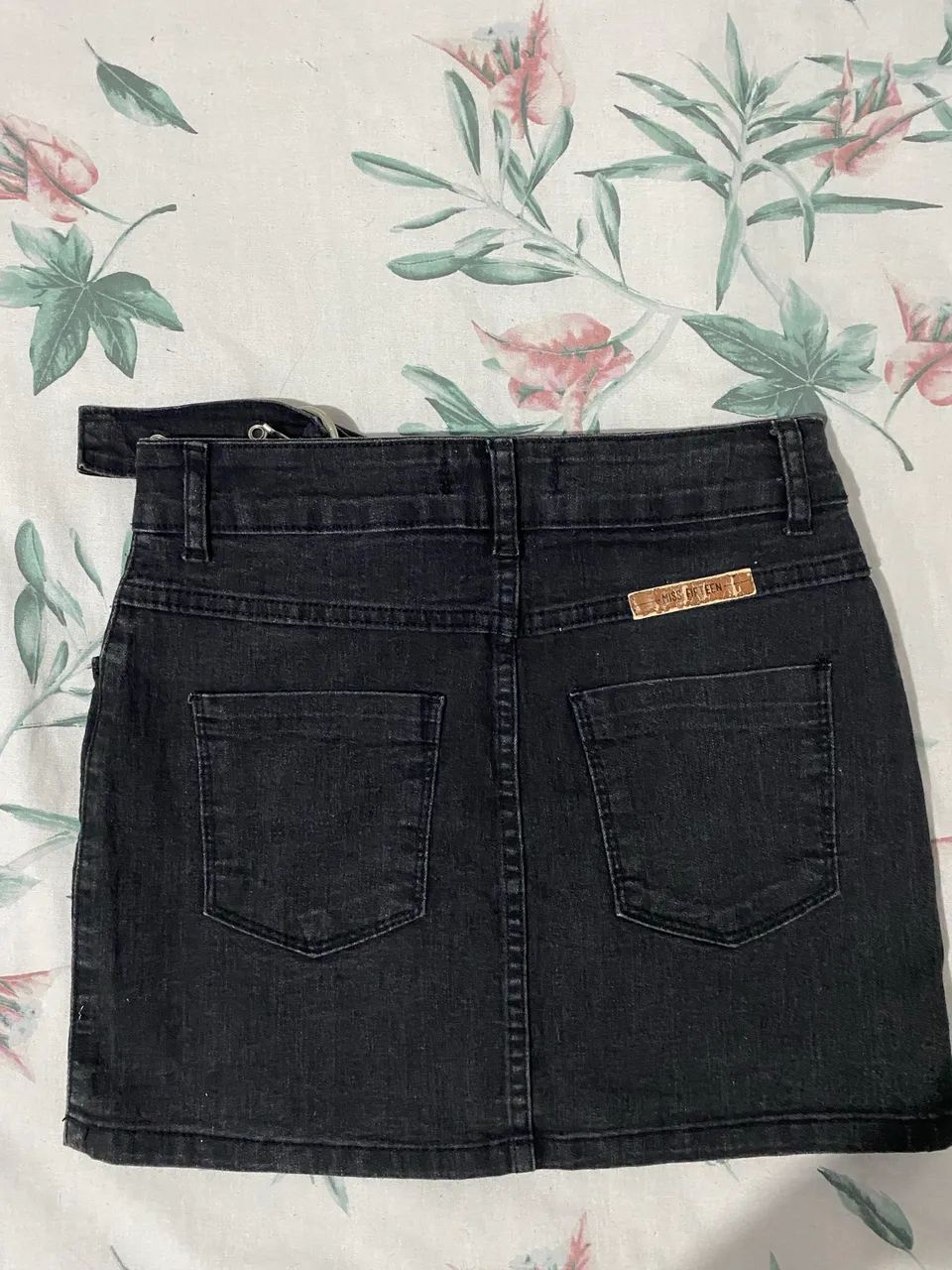 Saia jeans preta  - Foto 3