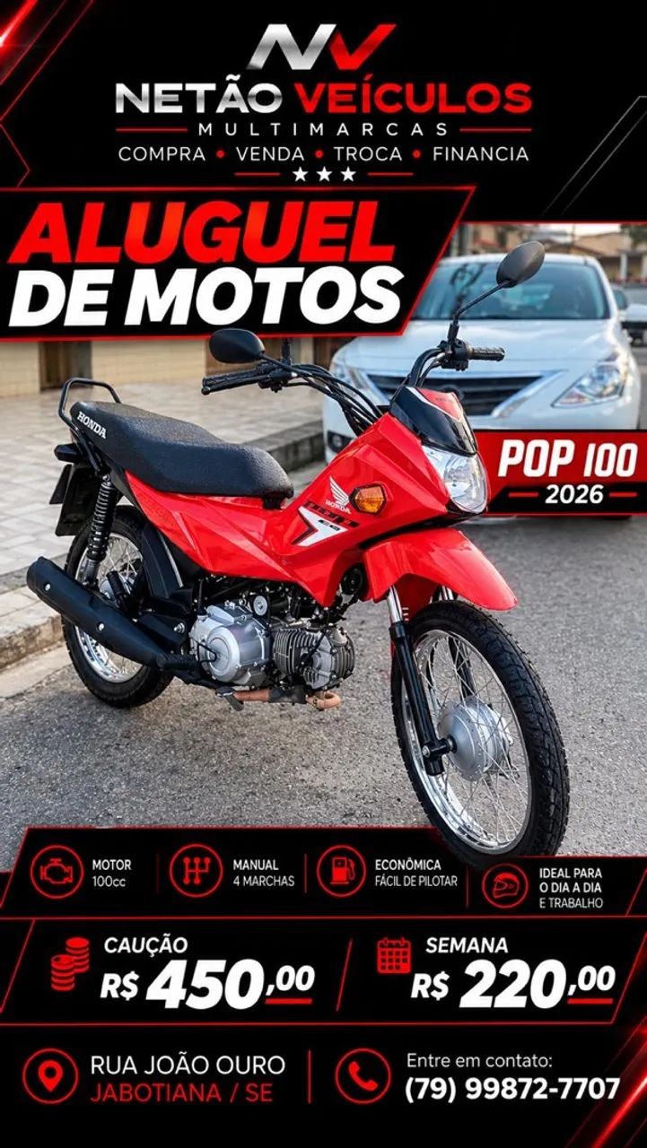 Aluguel / Locação de motos