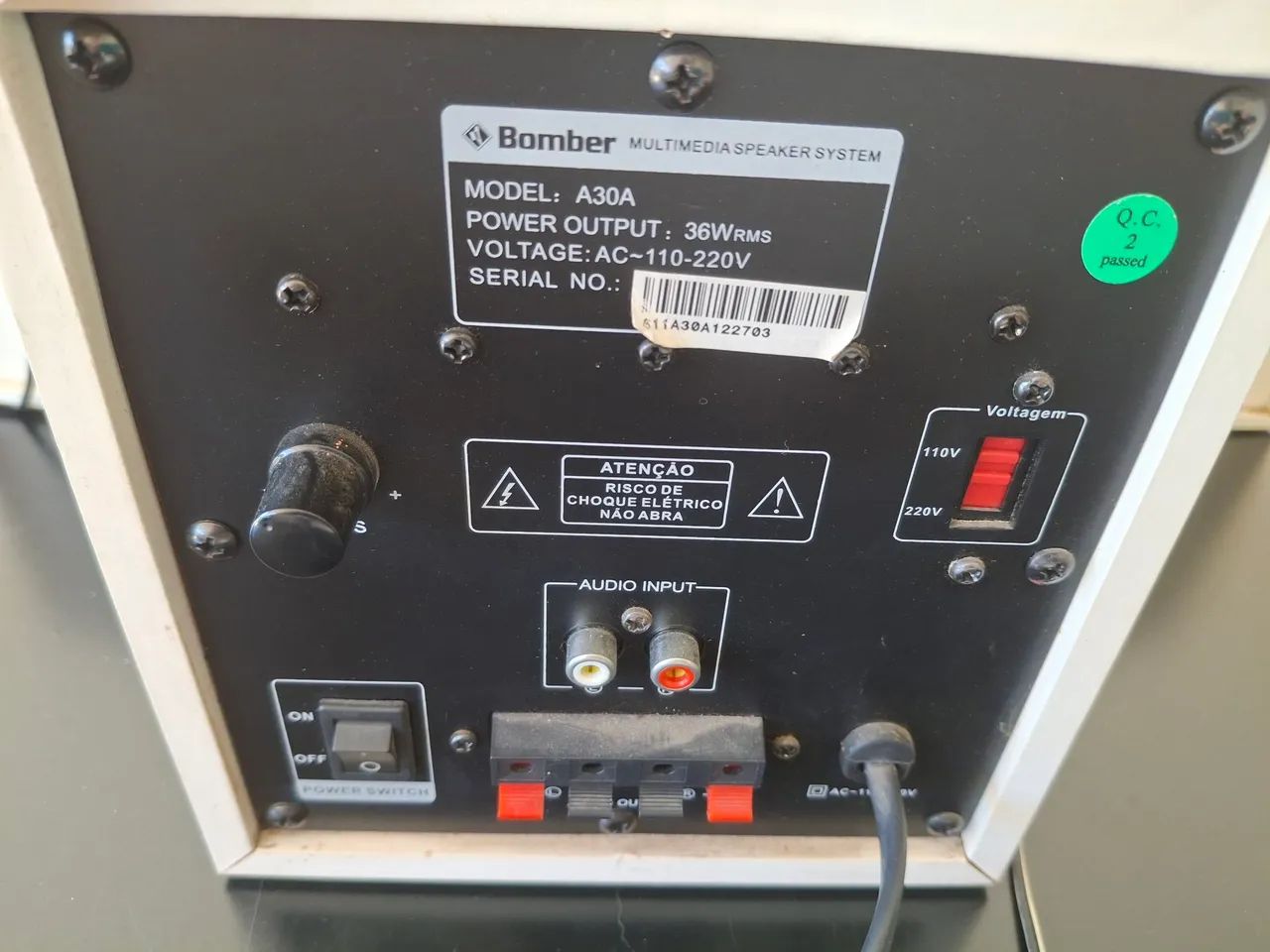 Sistema de som 2.1 Bomber para computador subwoofer satélites - Foto 5