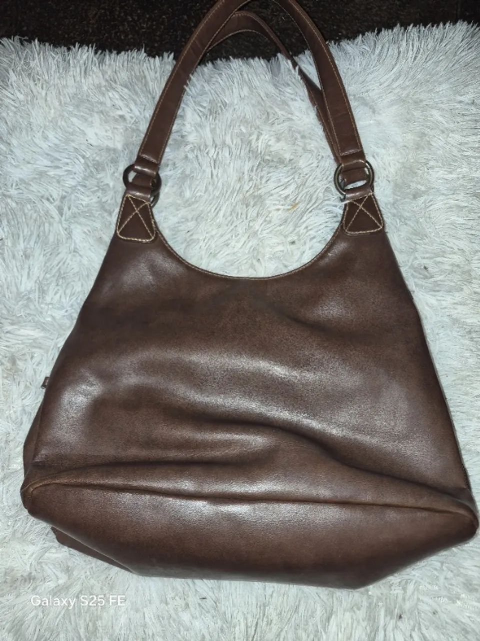 Bolsa Levis original em couro marrom - Foto 3