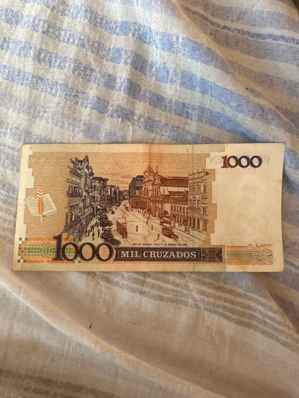 Nota 1000 Cruzados Machado de Assis  - Foto 2
