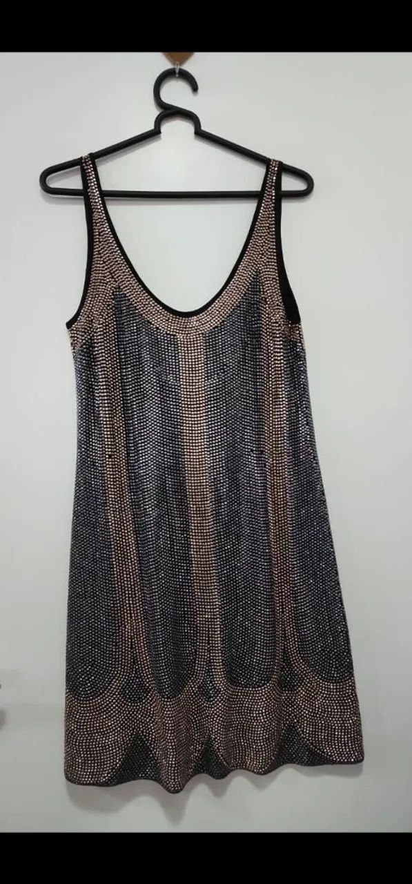 Vestido todo com brilhos Tam.40-42 - Foto 3