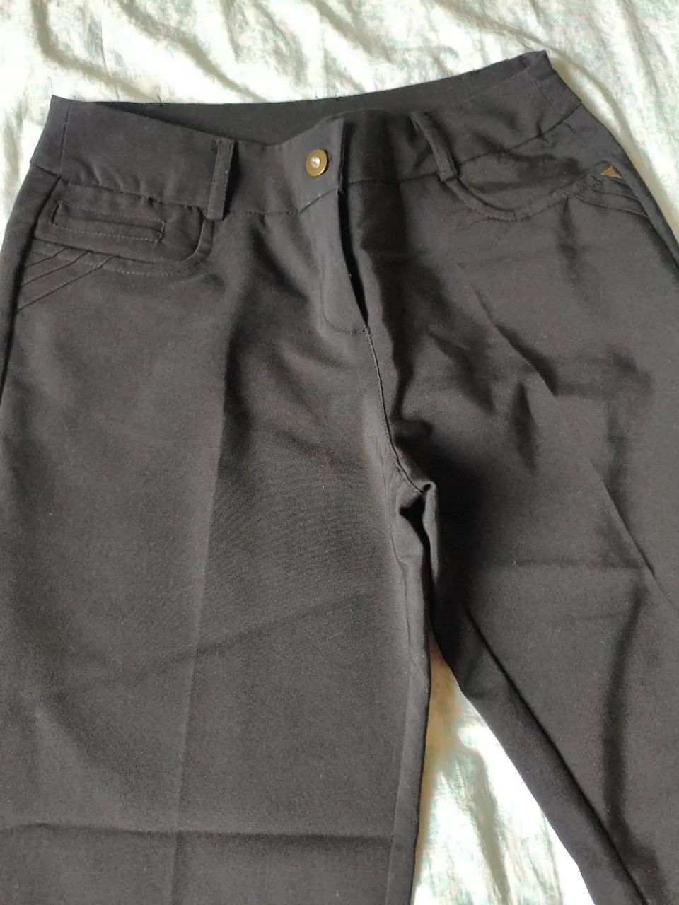 Calça preta feminina M 42 - Foto 2