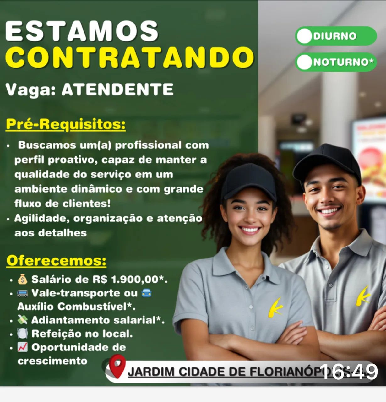 Vaga para atendente - Foto 2