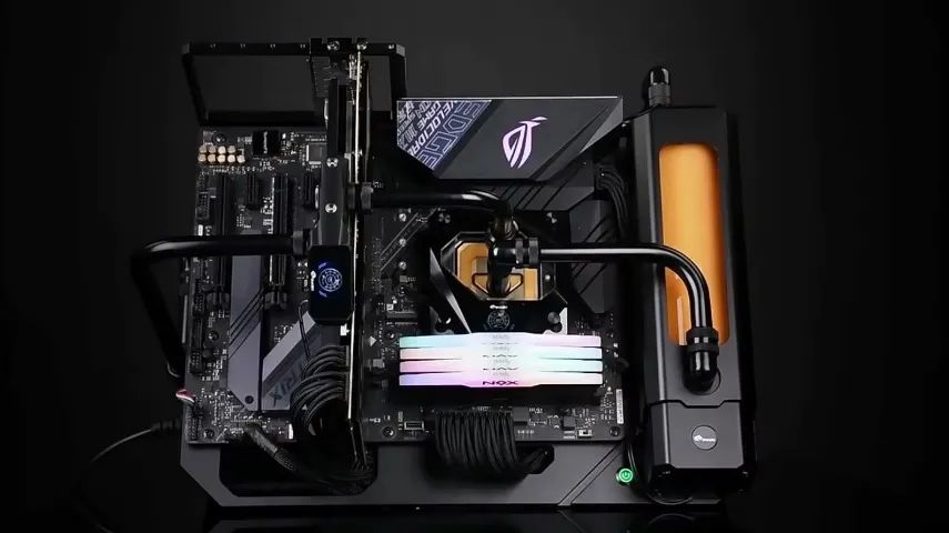 Bykski gabinete open frame bancada de teste