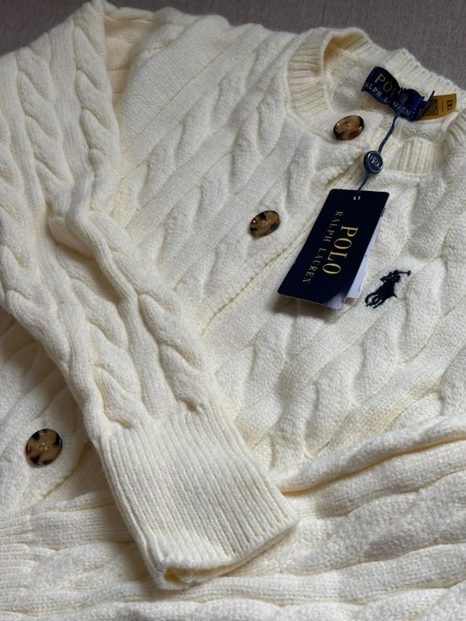 Cardigan Polo Ralph Lauren off-white - Foto 5