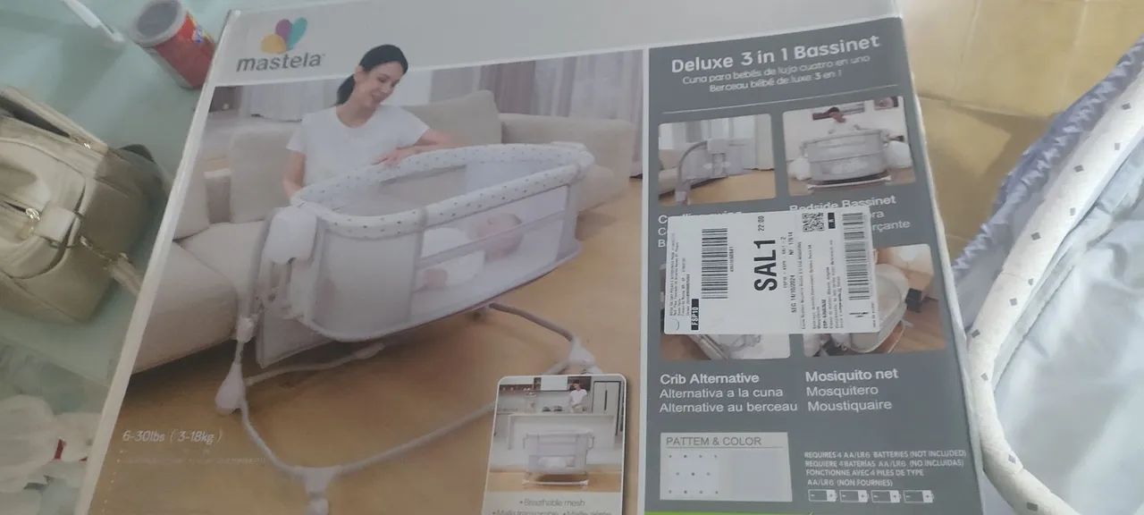 Berço com balanço Automático, bluetooth, multifuncional. Berço desmontável - Foto 3