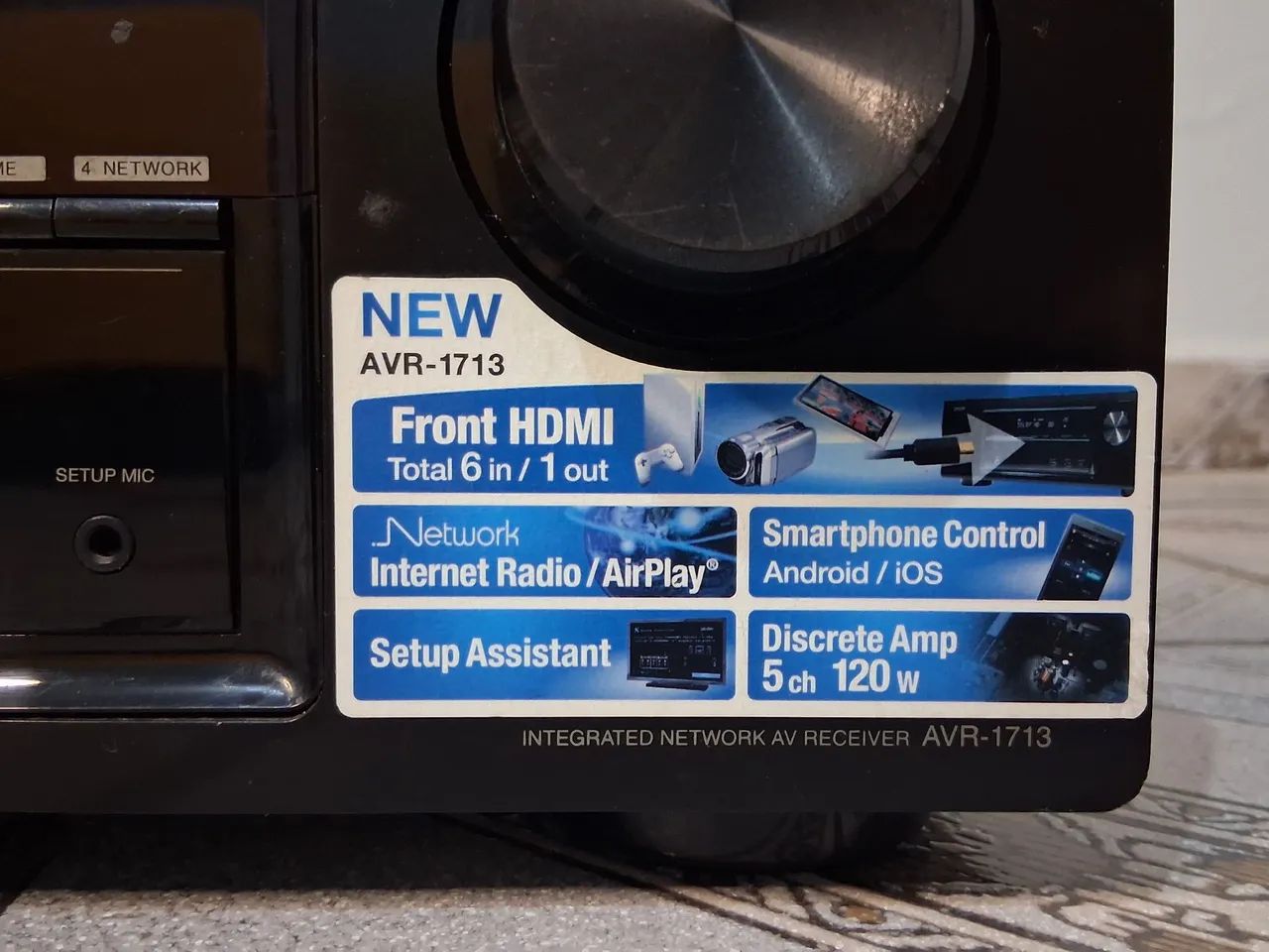 Receiver Denon 1713, muito bonito, não tenho o controle remoto, as