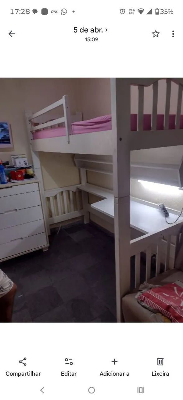 Cama beliche com escrivaninha  - Foto 3
