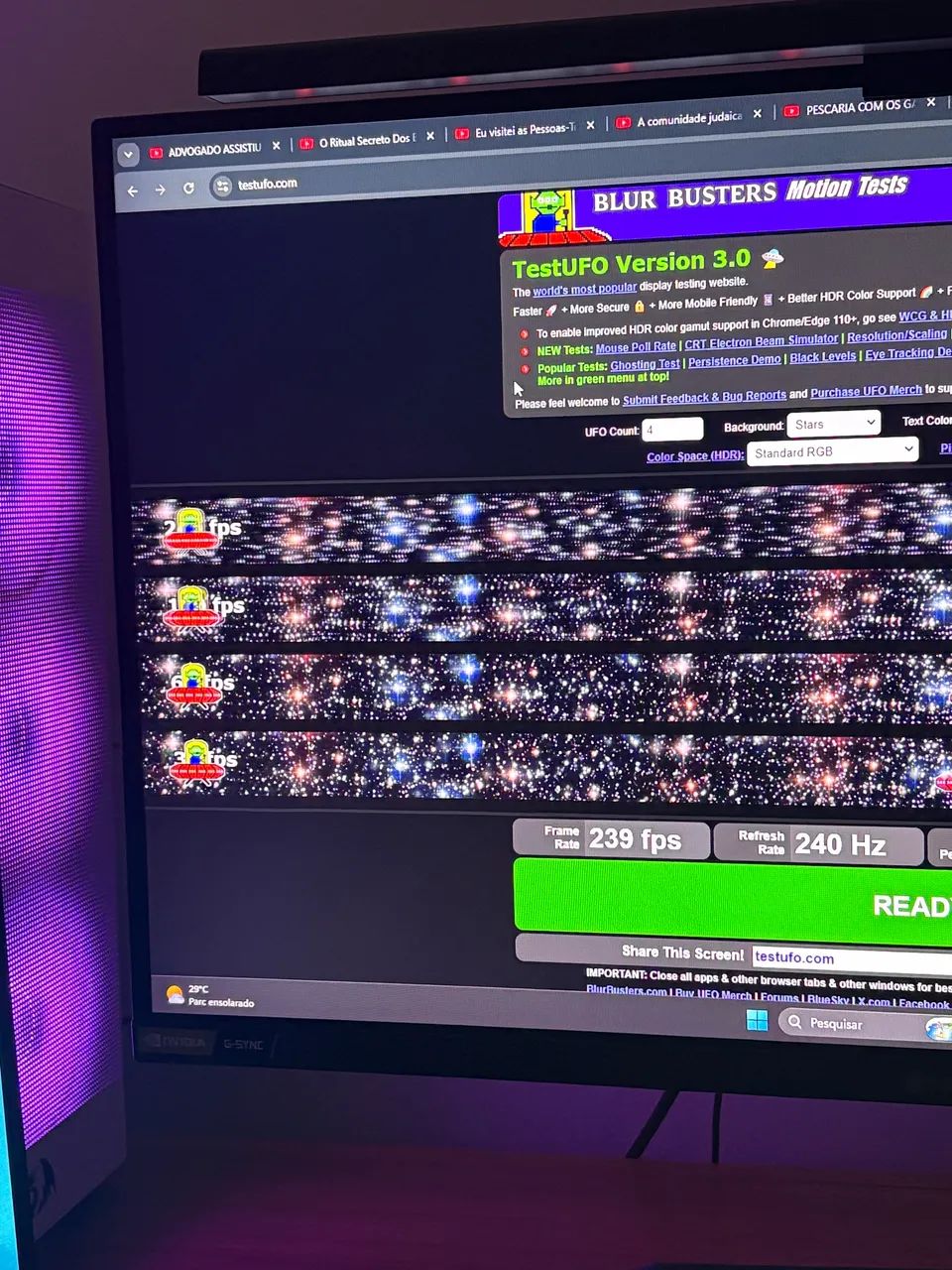 Monitor 240hz LG 27GN750 - não acompanha base  - Foto 2