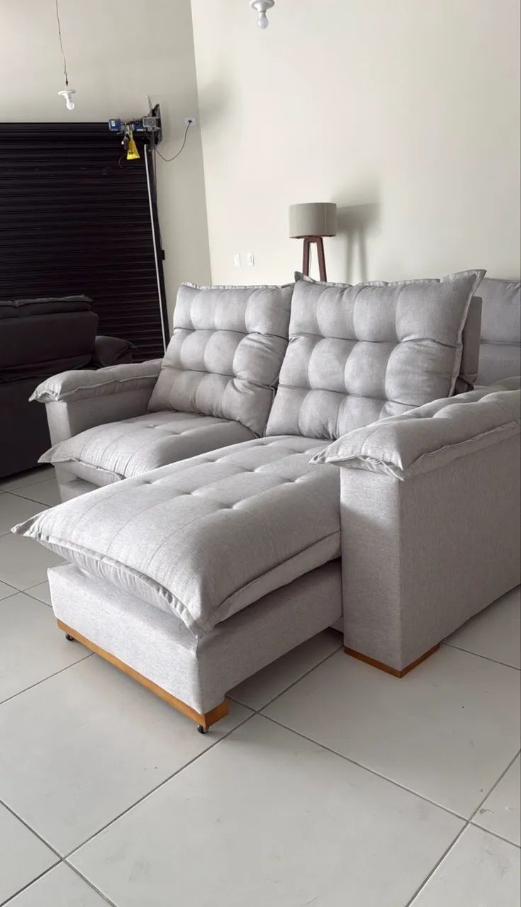 Sofá Retrátil e Reclinável Super Pillow Top - Foto 2