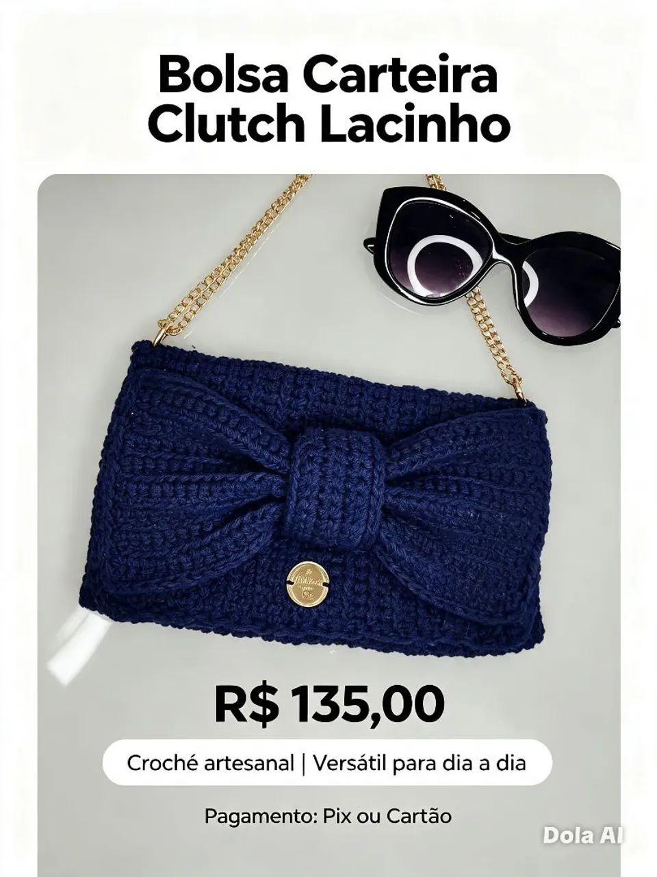 Bolsa clutch Lacinho