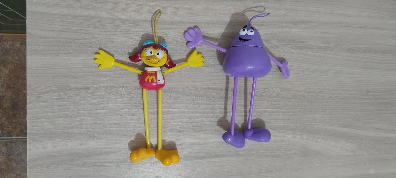 Antigos Bonecos Shake e Bird - Turma do Ronald McDonald 2006