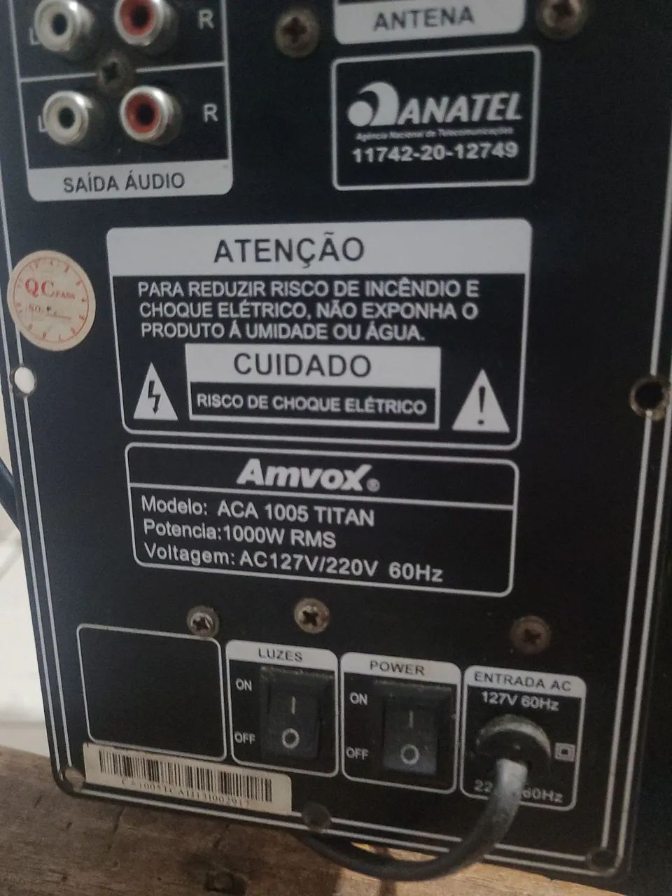 Caixa de som amvox 1000wtts  - Foto 3