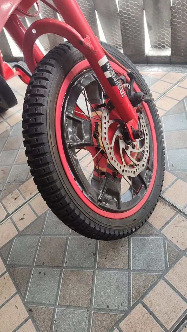 Bicicleta infantil aro 16 unitoys motocross - Foto 3