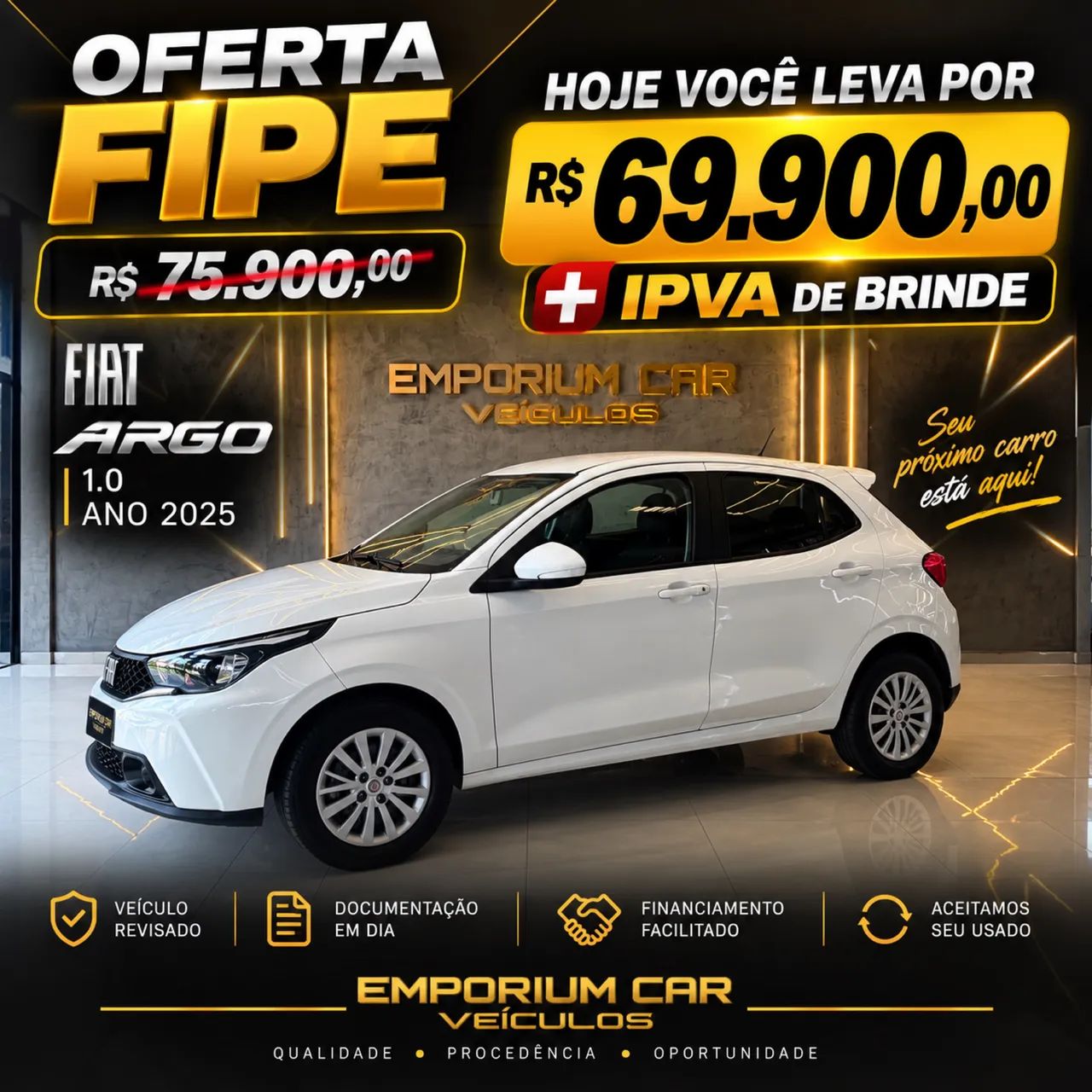 Fiat Argo 1.0 6V Flex. 2025