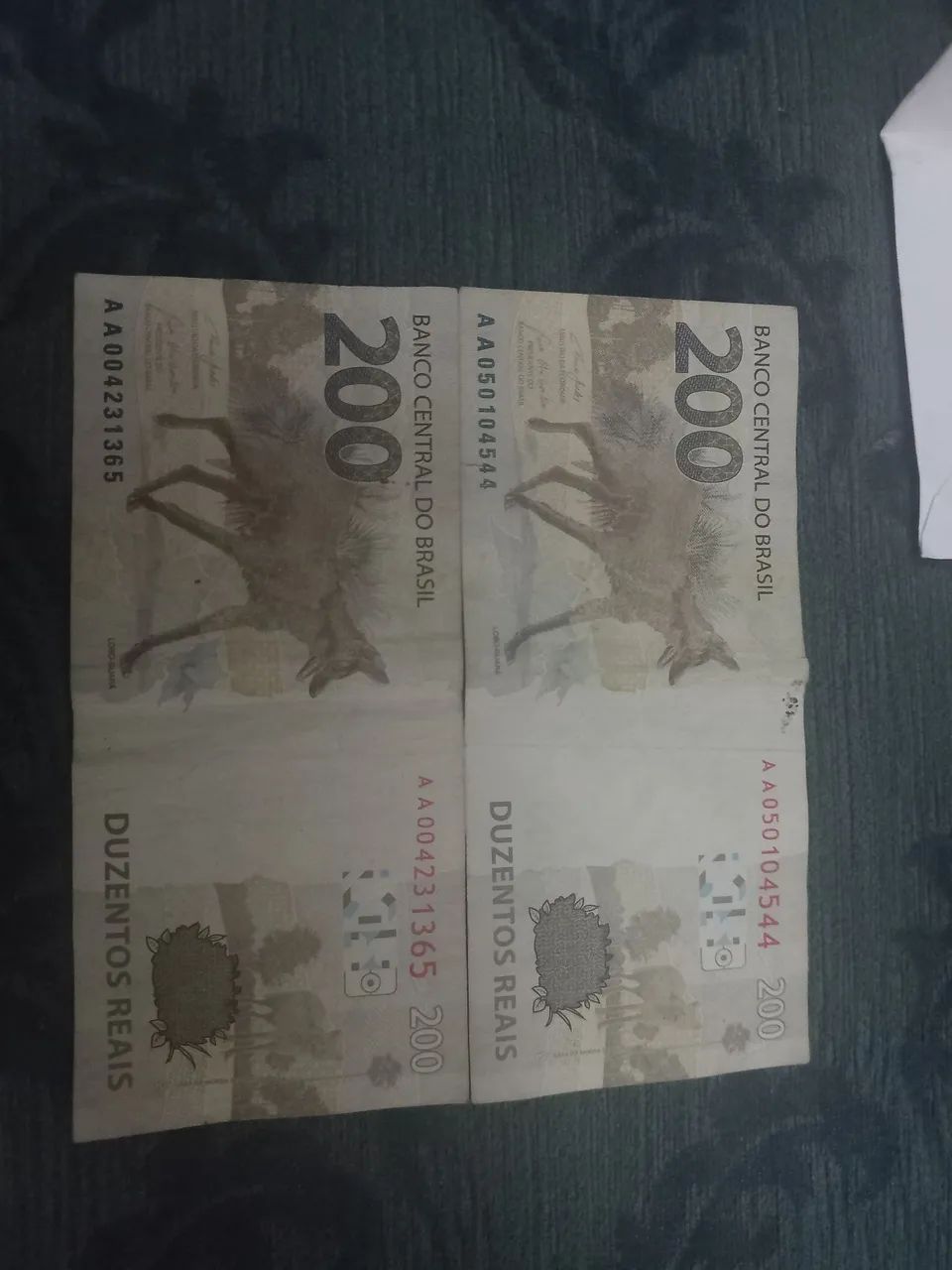 Nota de 200 serie AA