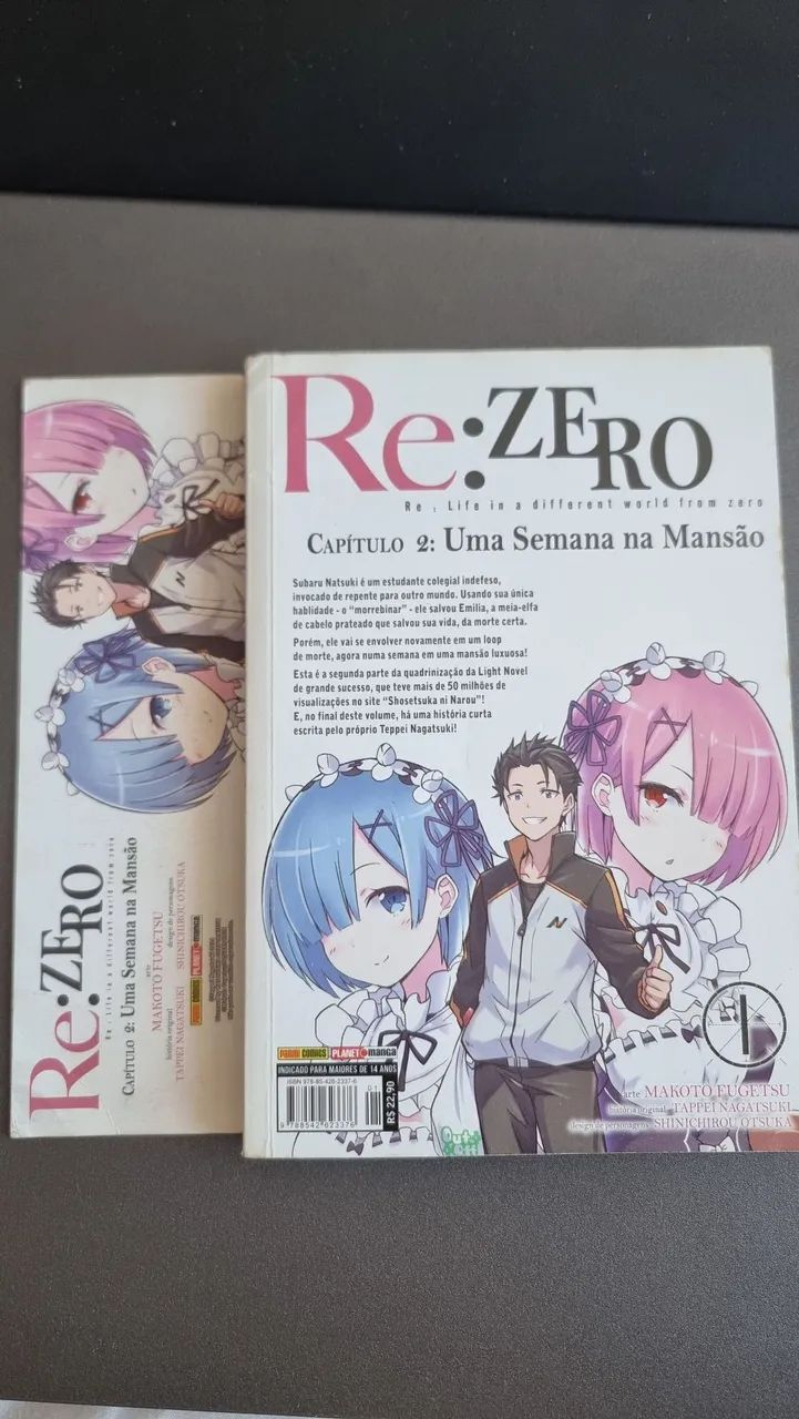 Mangá Re:Zero Capítulo 2 Volume 1 com Marca Páginas - Foto 2