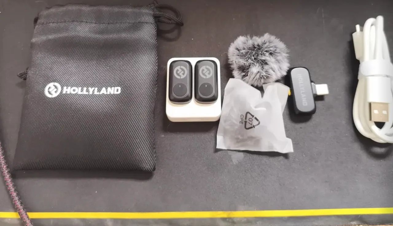 Microfone Lark A1 Hollyland Mini Usb-c Preto - Foto 2