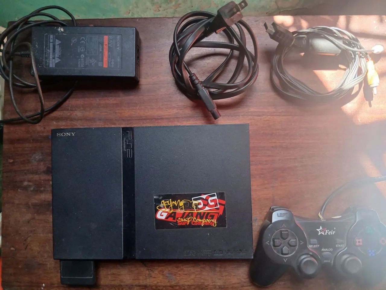  PS2 Completo com Controle e Cabos. - Foto 2