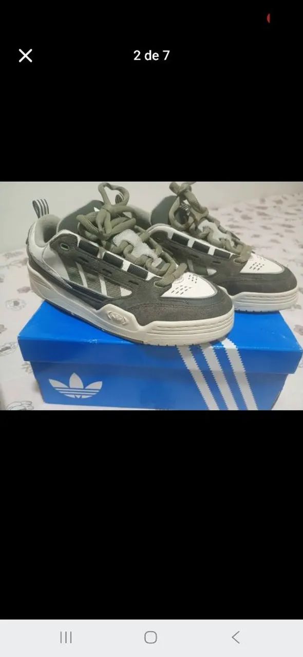 Tênis adidas adi2000 verde e bege  - Foto 2