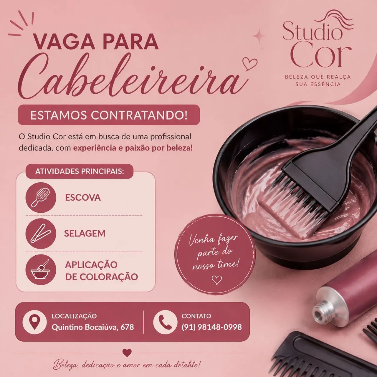 Vaga de cabeleireira 