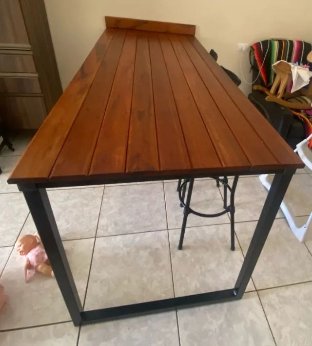 Mesa-balcão madeira maciça  - Foto 2