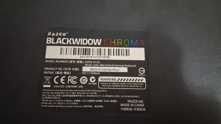 Teclado razer blackwidow chroma - Foto 2