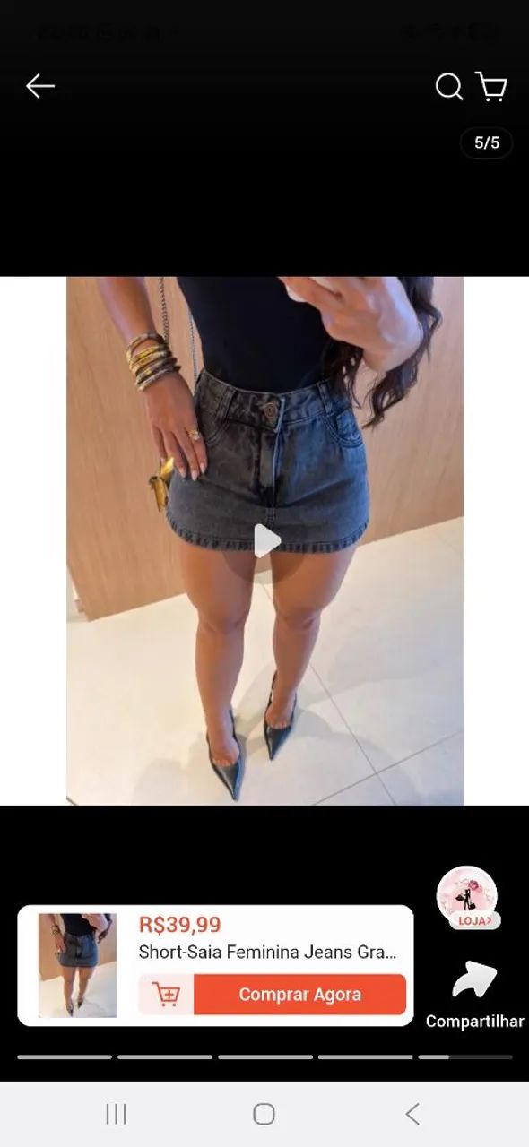 SHORT SAIA TAMANHO 36,