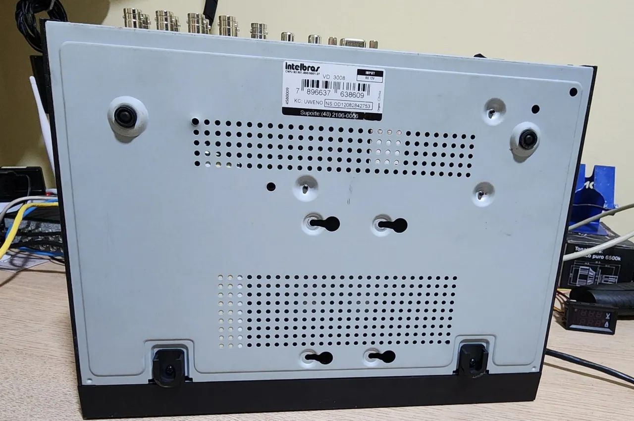 Gravador Digital VD 3008 Intelbras, só pega câmera analógica de resolução até D1 - Foto 6