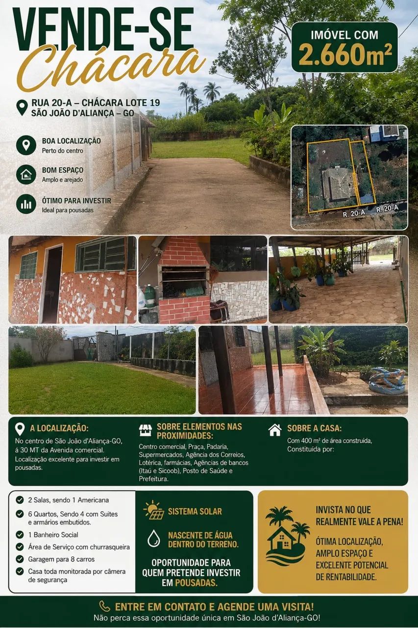 Vendo chácara/ sítio em São João da Aliança - GO - Foto 2