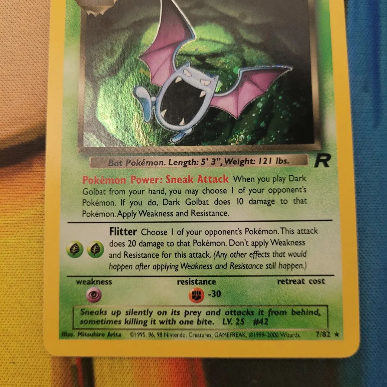 Carta pokémon - Dark Golbat ( 7/82) foil - Foto 3