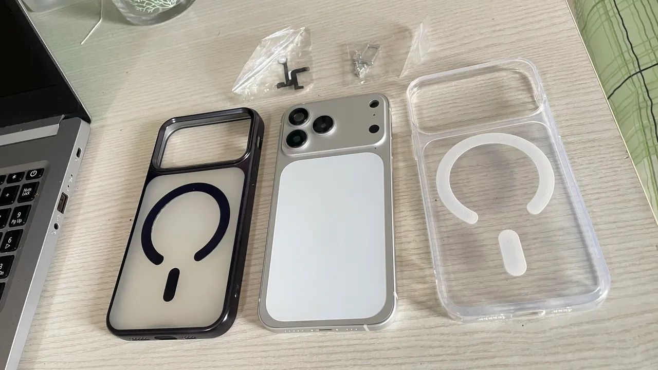 Carcaça completa iPhone 12 para 17 Pro + capinhas  - Foto 3