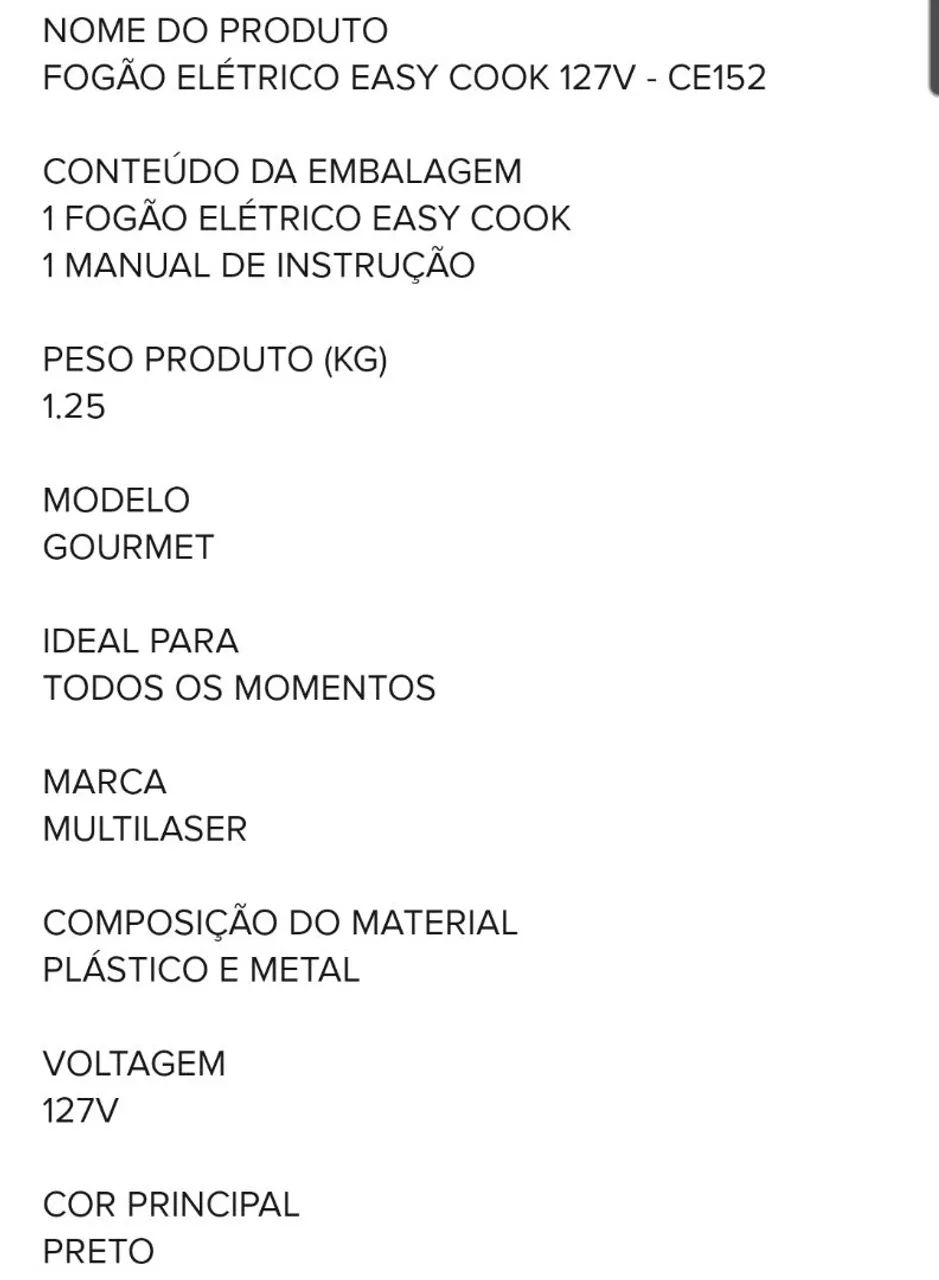 Fogão 1 boca multilaser - Foto 3