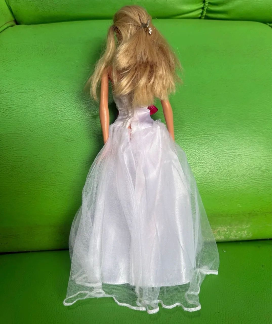 boneca barbie noiva loira - Foto 4